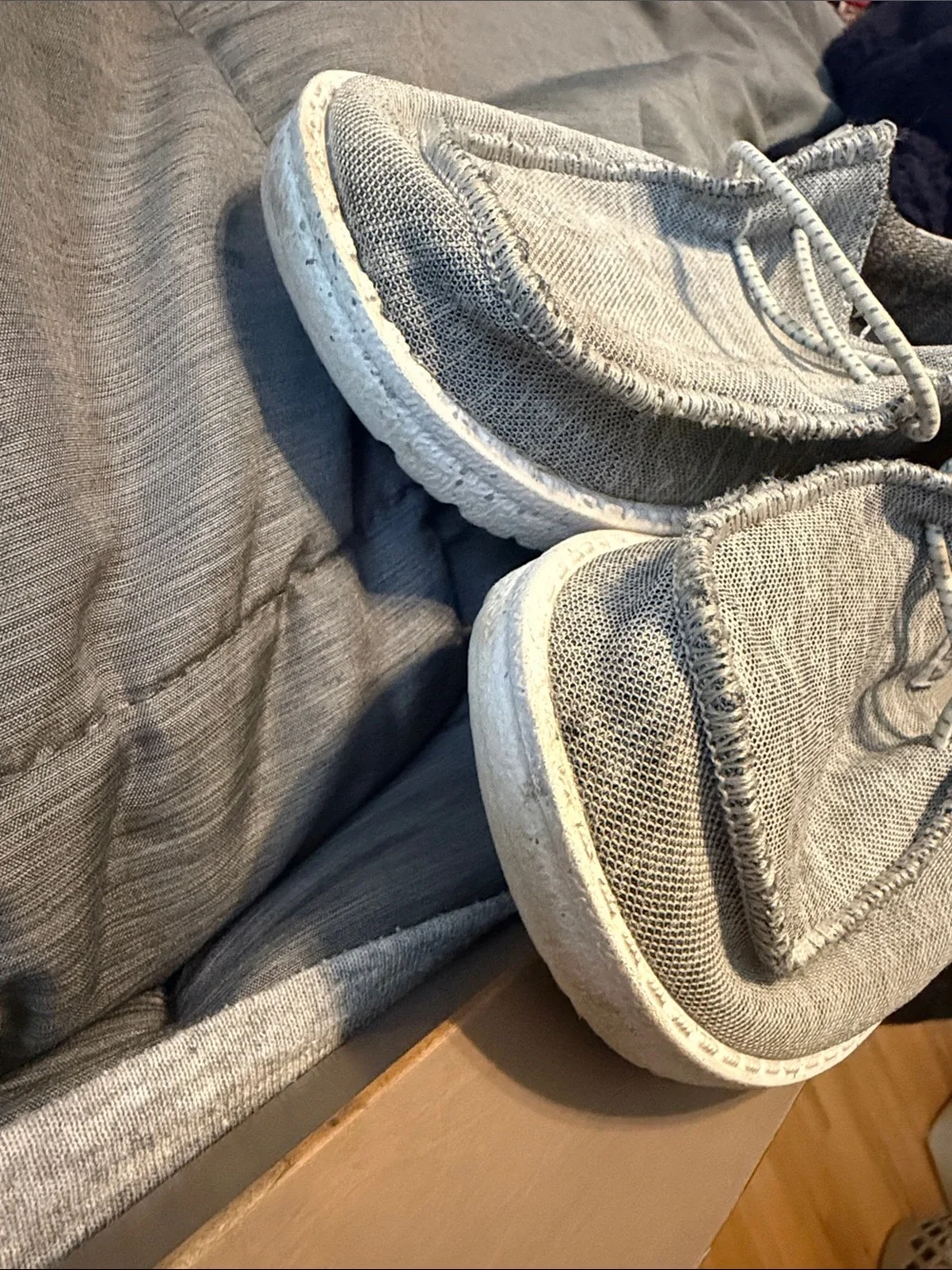 Hey Dude Kids Slip-On Loafers in Heather Gray